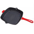 Verschiedene Emaille Farbe Grill Pan Gusseisen